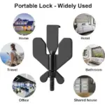 Securagard Portable Travel Door Lock – Compact Stainless Steel Security for Hotels, Airbnbs & Dorms - Image 2
